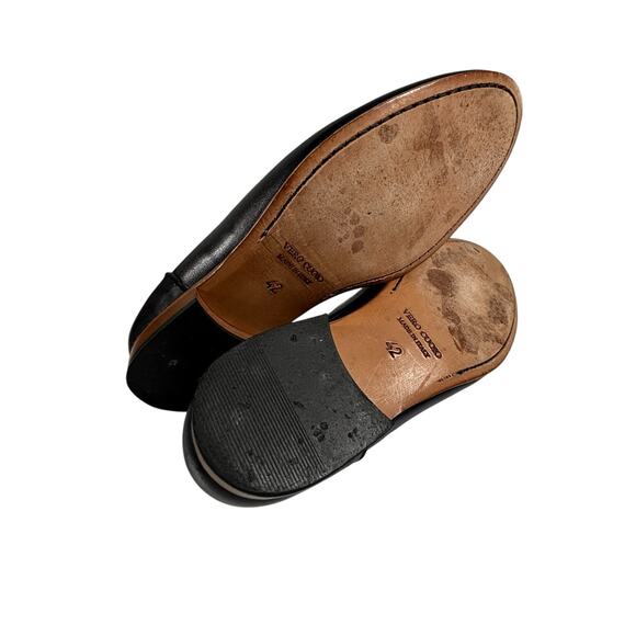 8 BY YOOX NAVY BLUE LEATHER LOAFER SHOES EU SIZE 42 US SIZE 9 - Picture 8 of 10